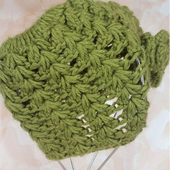 Krochet Kids Handmade‎ Green Beanie Style Cap Hat - Picture 4 of 10